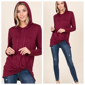 Women’s BOMBOM top with hood